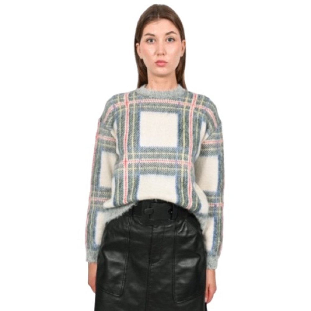 BNWOT! Stella McCartney Mohair & Wool Plaid Sweater …as seen on Kate Upton!